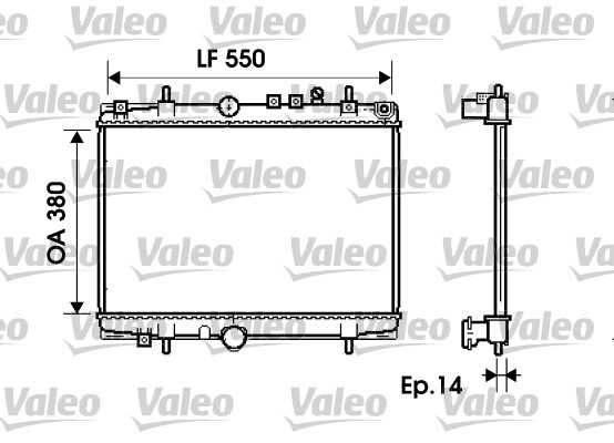 Radiateur Valeo 734278