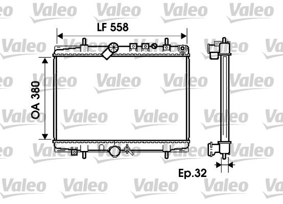 Radiateur Valeo 734280