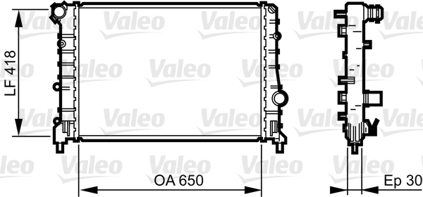 Radiateur Valeo 734283