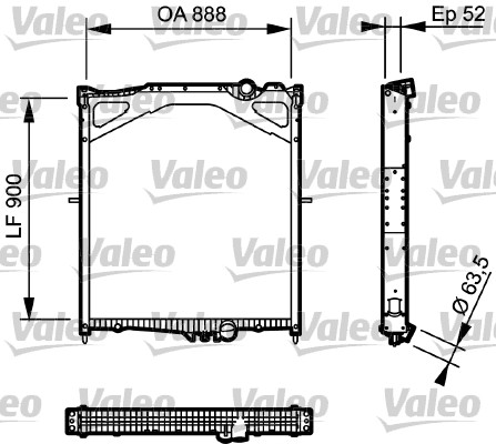 Radiateur Valeo 734300