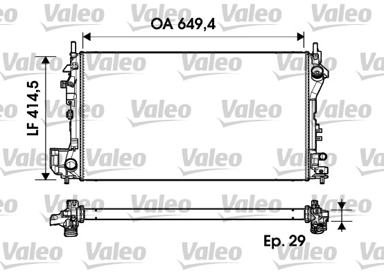 Radiateur Valeo 734302