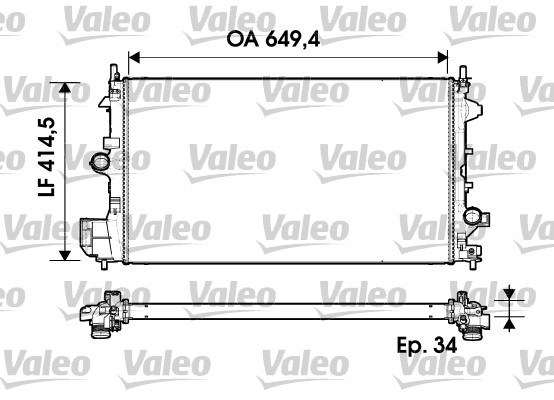 Radiateur Valeo 734339