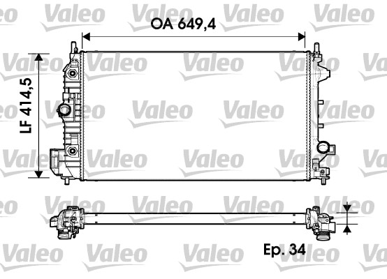 Radiateur Valeo 734345