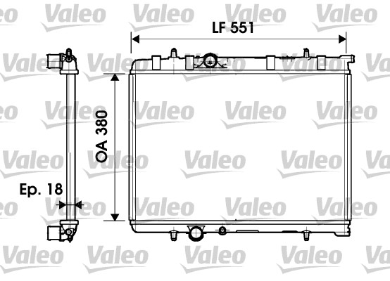 Radiateur Valeo 734346