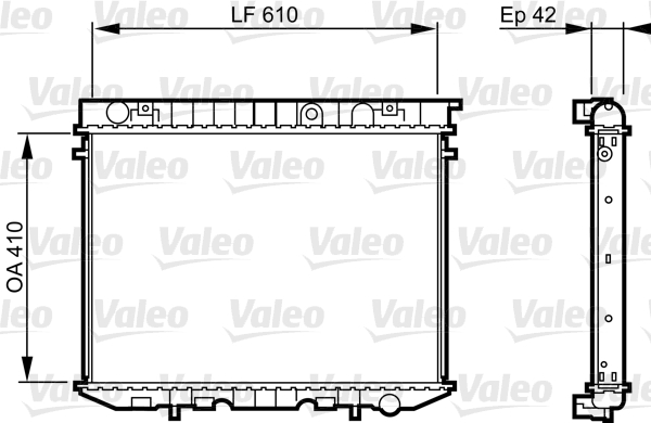 Radiateur Valeo 734353