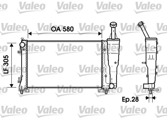 Radiateur Valeo 734362