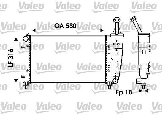 Radiateur Valeo 734363