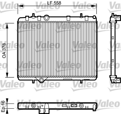 Radiateur Valeo 734366