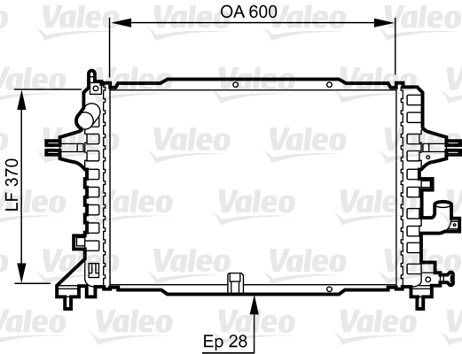 Radiateur Valeo 734380