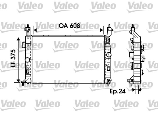 Radiateur Valeo 734384