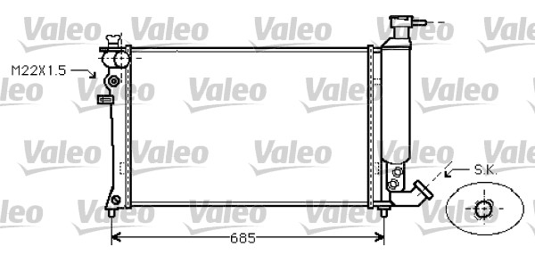 Radiateur Valeo 734454