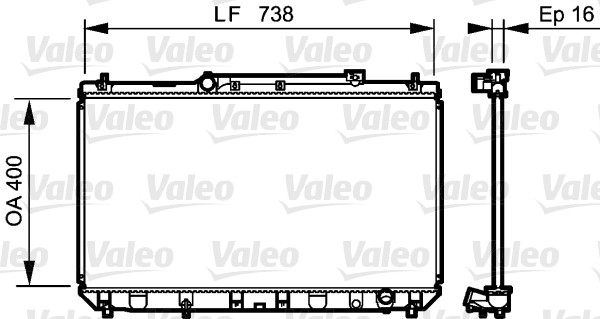 Radiateur Valeo 734488