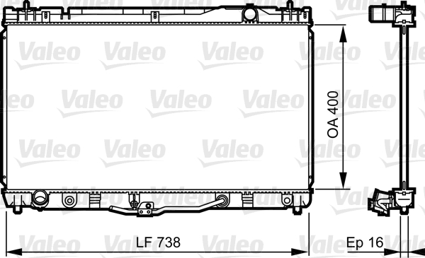 Radiateur Valeo 734492