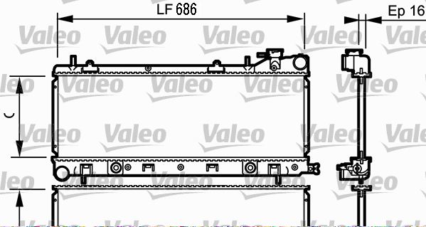 Radiateur Valeo 734577