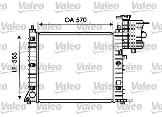 Radiateur Valeo 734674
