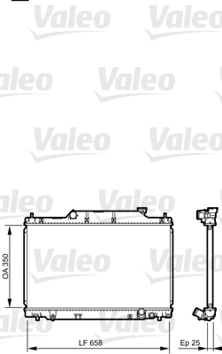 Radiateur Valeo 734702