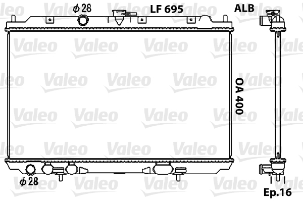 Valeo Radiateur 734729