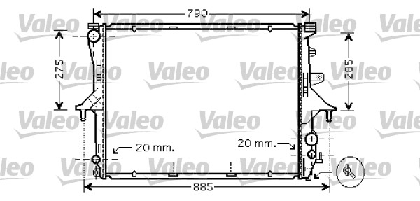 Radiateur Valeo 734739