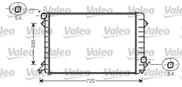 Radiateur Valeo 734754