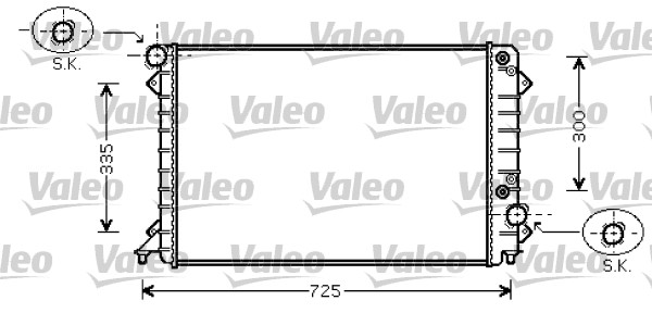 Radiateur Valeo 734755