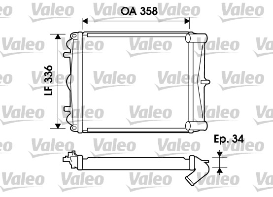 Radiateur Valeo 734826