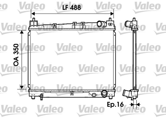 Radiateur Valeo 734840