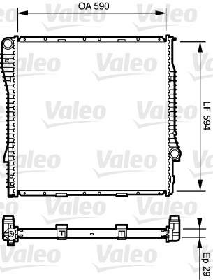 Radiateur Valeo 734896