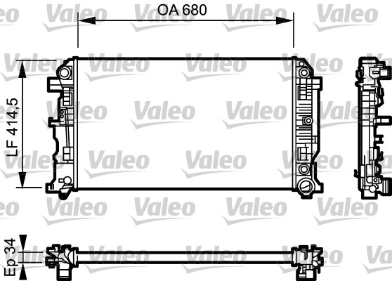 Radiateur Valeo 734929