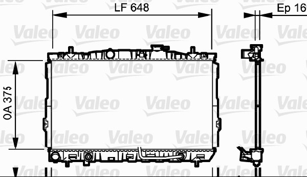 Radiateur Valeo 734965