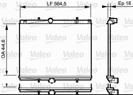 Radiateur Valeo 735020