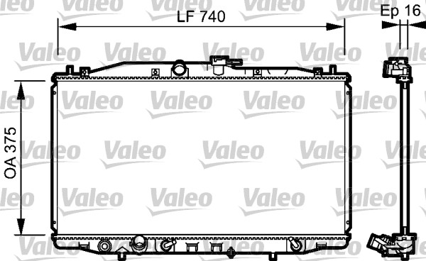 Radiateur Valeo 735050