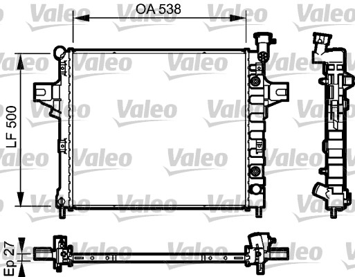 Radiateur Valeo 735051