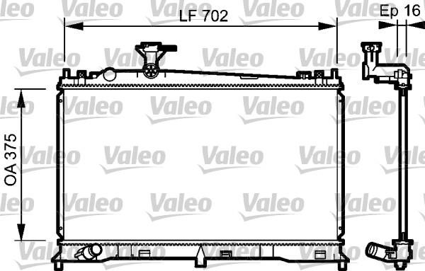 Radiateur Valeo 735053