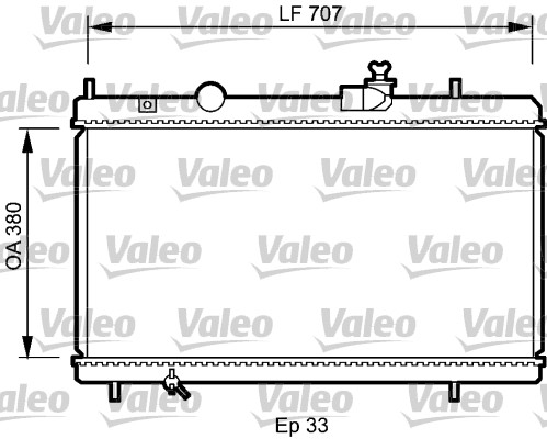 Radiateur Valeo 735068