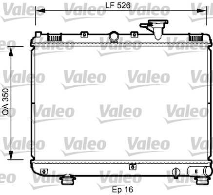 Radiateur Valeo 735077