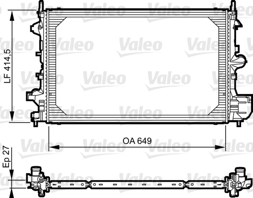 Radiateur Valeo 735085