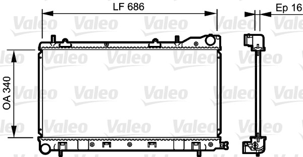 Radiateur Valeo 735208