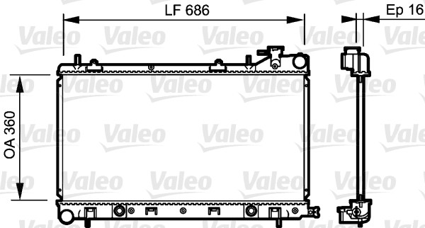 Radiateur Valeo 735209