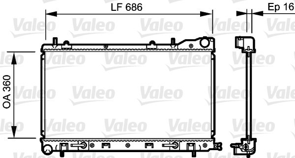 Radiateur Valeo 735210