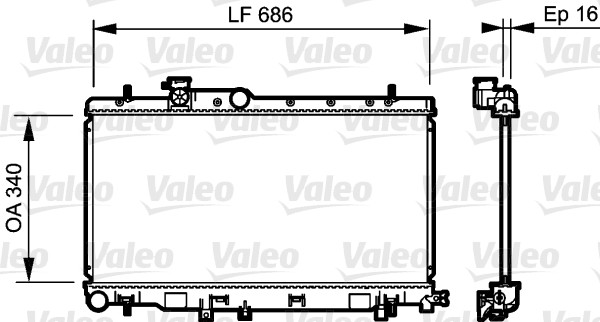 Radiateur Valeo 735211