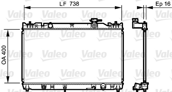 Radiateur Valeo 735214