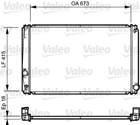 Radiateur Valeo 735215