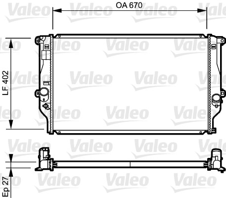 Radiateur Valeo 735216