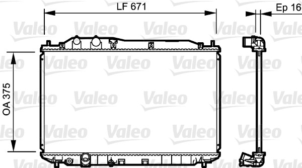Radiateur Valeo 735238