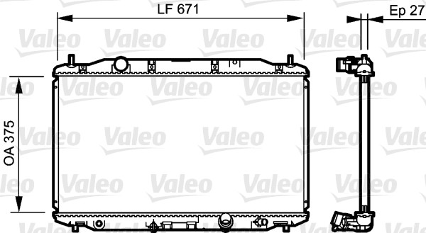 Radiateur Valeo 735242