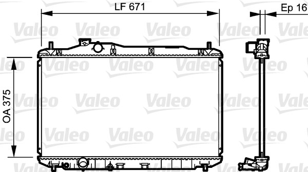 Radiateur Valeo 735243
