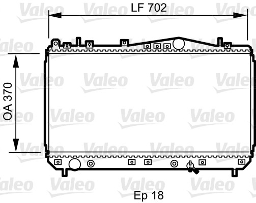 Radiateur Valeo 735266