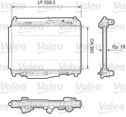 Radiateur Valeo 735379