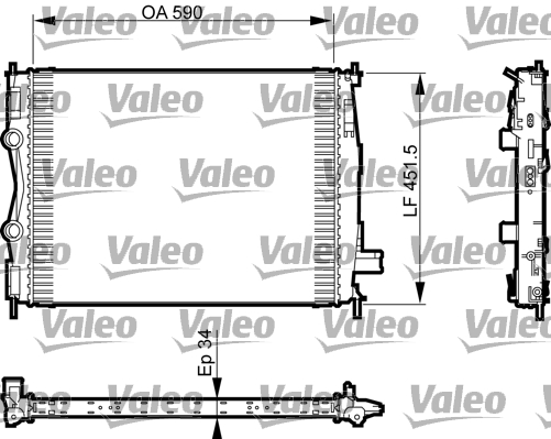 Radiateur Valeo 735380