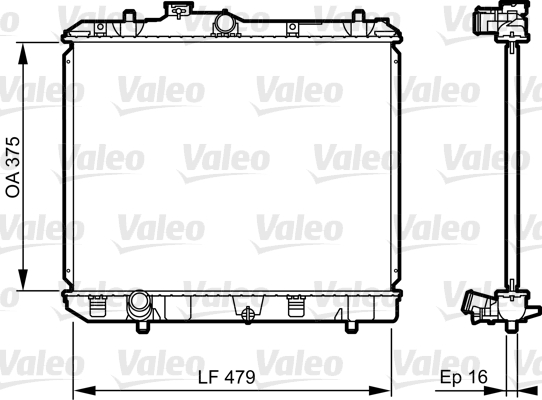 Radiateur Valeo 735383